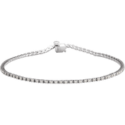 Melden 14k White Gold Tennis Bracelet 1ct Total Diamond