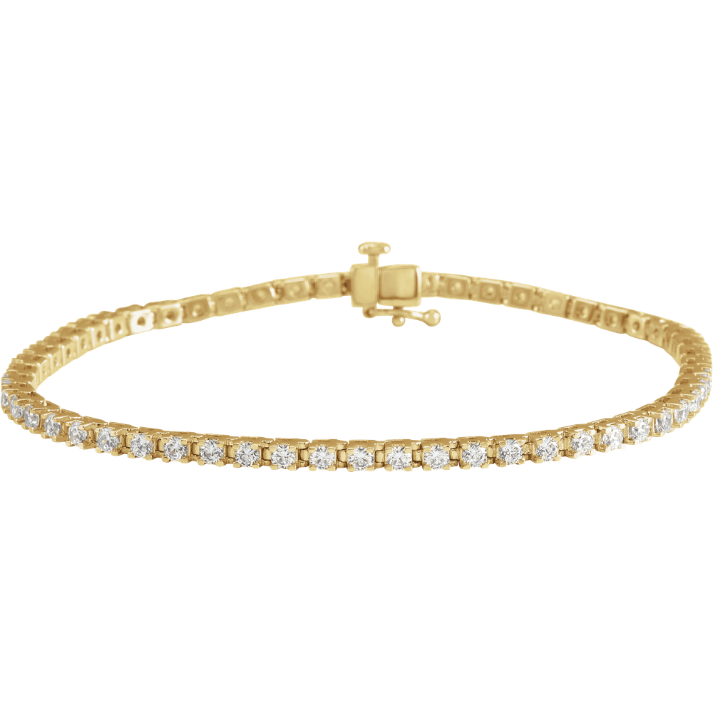 Melden 14k Gold Tennis Bracelet 3ct Total Diamond