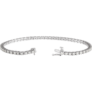 Melden 14k White Gold Tennis Bracelet 3ct Total Diamond