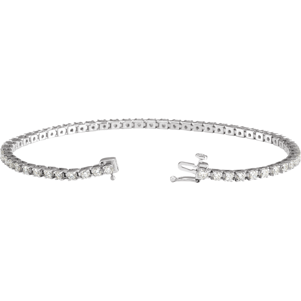 Melden 14k White Gold Tennis Bracelet 3ct Total Diamond