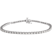 Melden 14k White Gold Tennis Bracelet 3ct Total Diamond