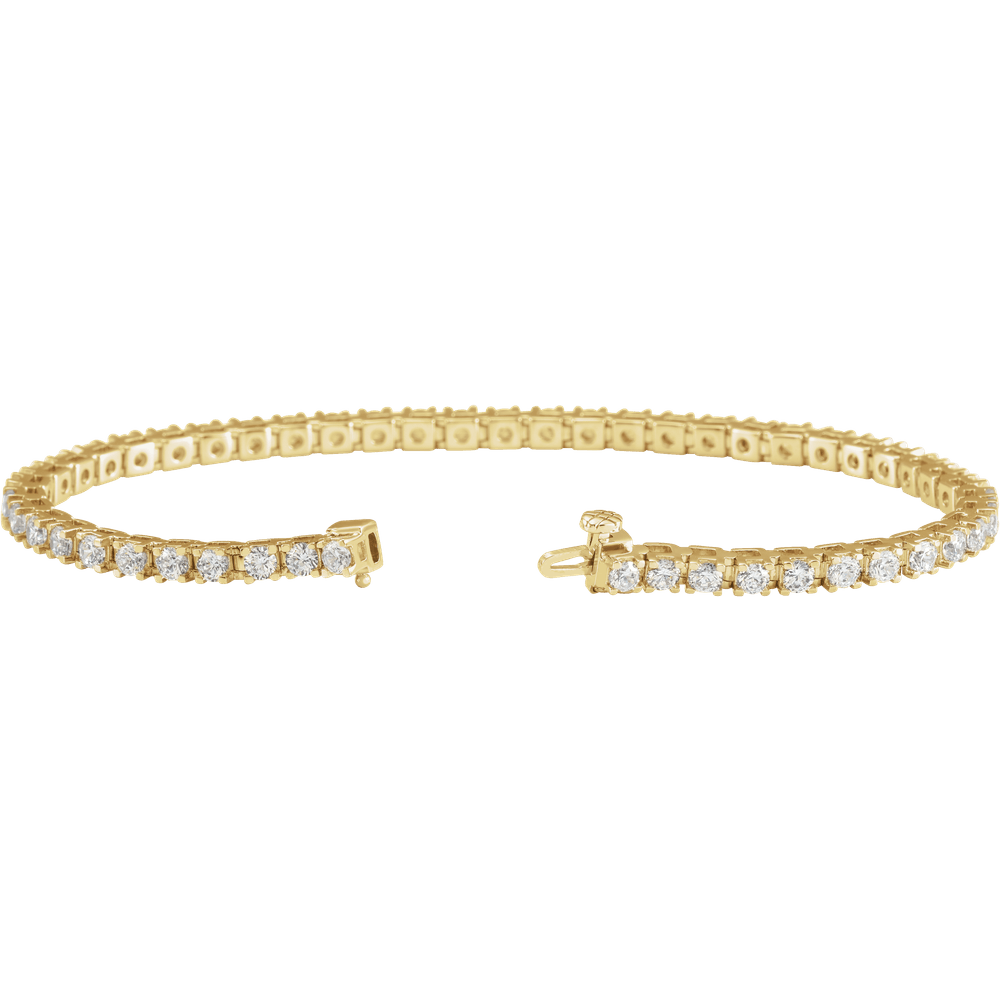 Melden 14k Gold Tennis Bracelet 4ct Total Diamond