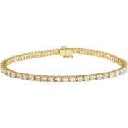 Melden 14k Gold Tennis Bracelet 4ct Total Diamond