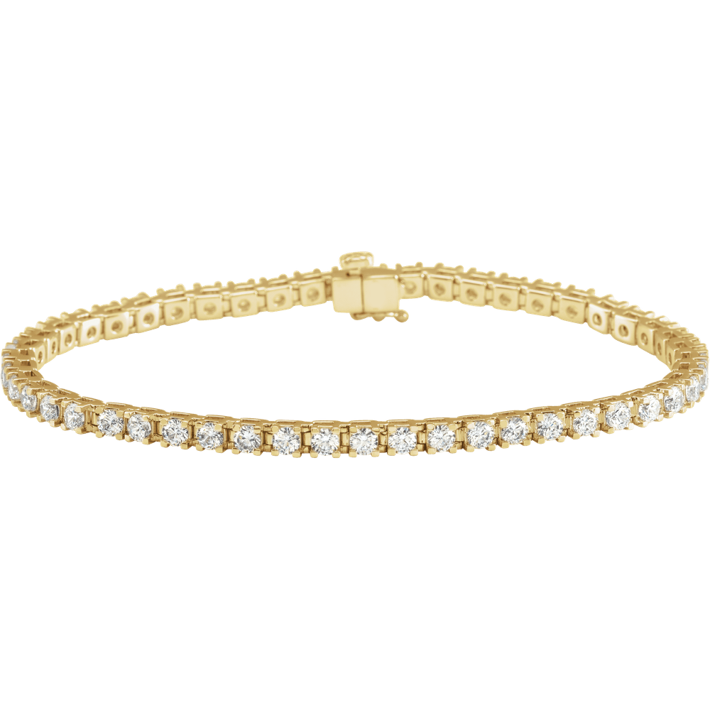 Melden 14k Gold Tennis Bracelet 4ct Total Diamond
