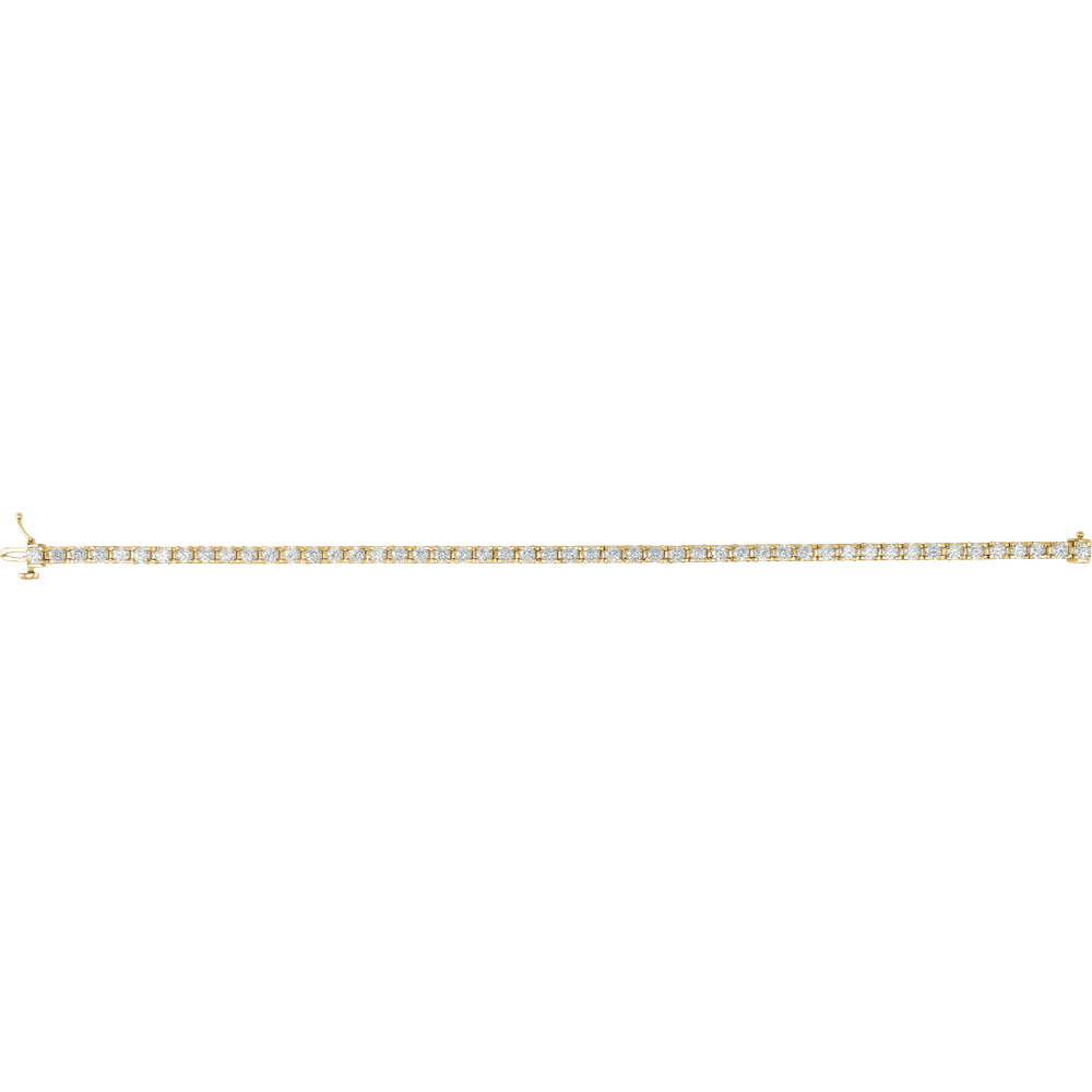 Melden 14k Gold Tennis Bracelet 4ct Total Diamond
