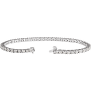 Melden 14k White Gold Tennis Bracelet 4ct Total Diamond