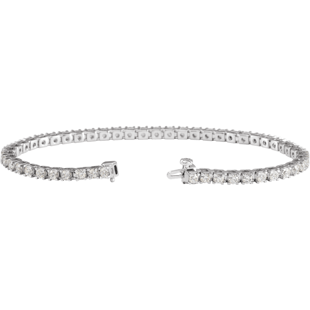 Melden 14k White Gold Tennis Bracelet 4ct Total Diamond