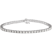 Melden 14k White Gold Tennis Bracelet 4ct Total Diamond