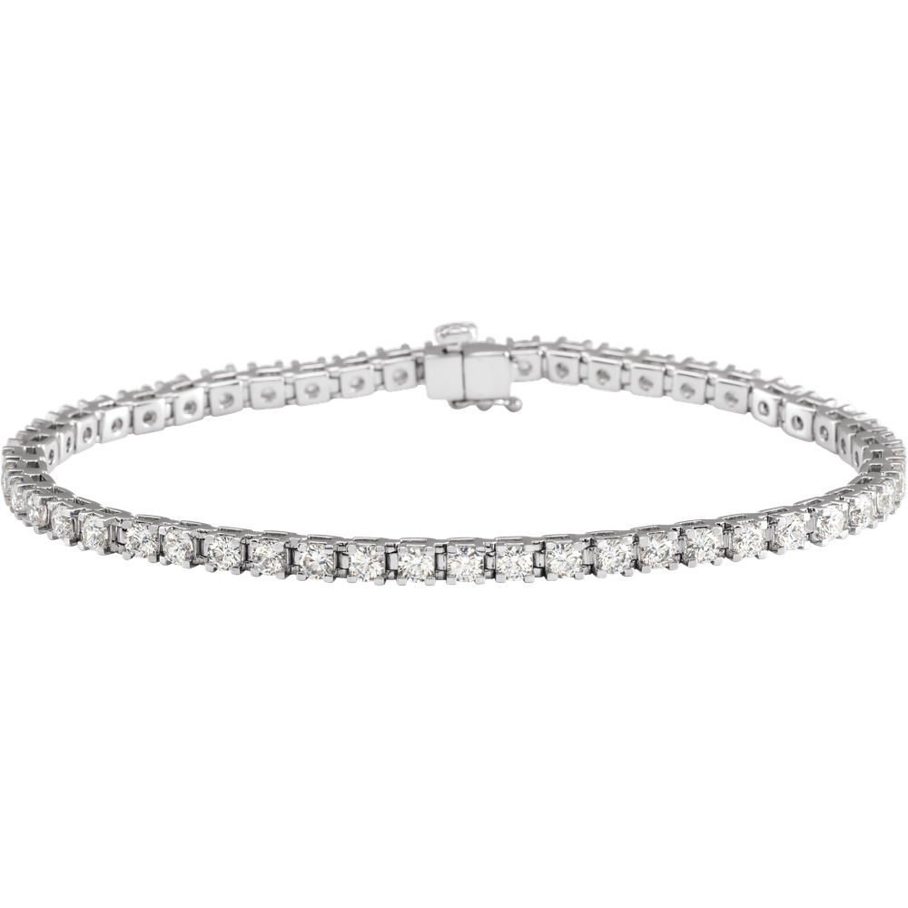Melden 14k White Gold Tennis Bracelet 4ct Total Diamond