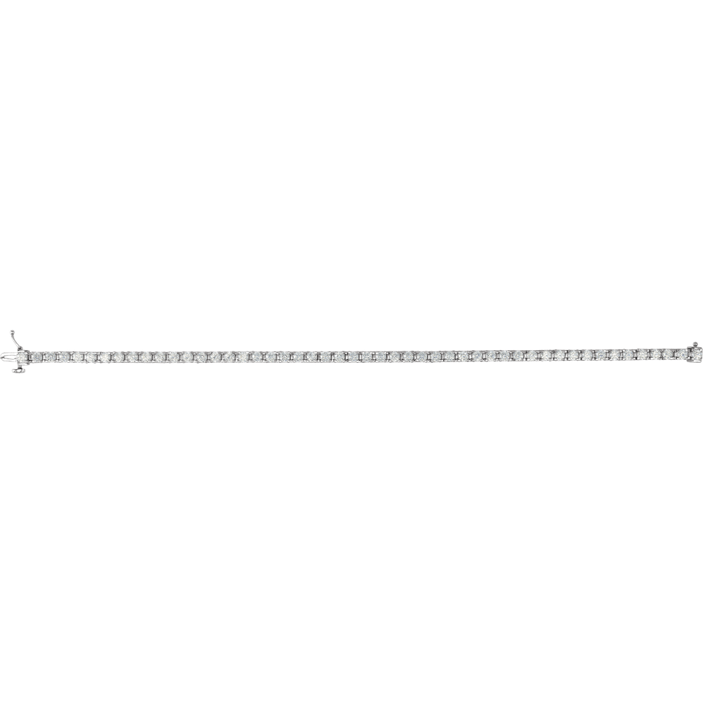 Melden 14k White Gold Tennis Bracelet 4ct Total Diamond
