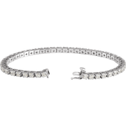 Melden 14k White Gold Tennis Bracelet 5ct Total Diamond
