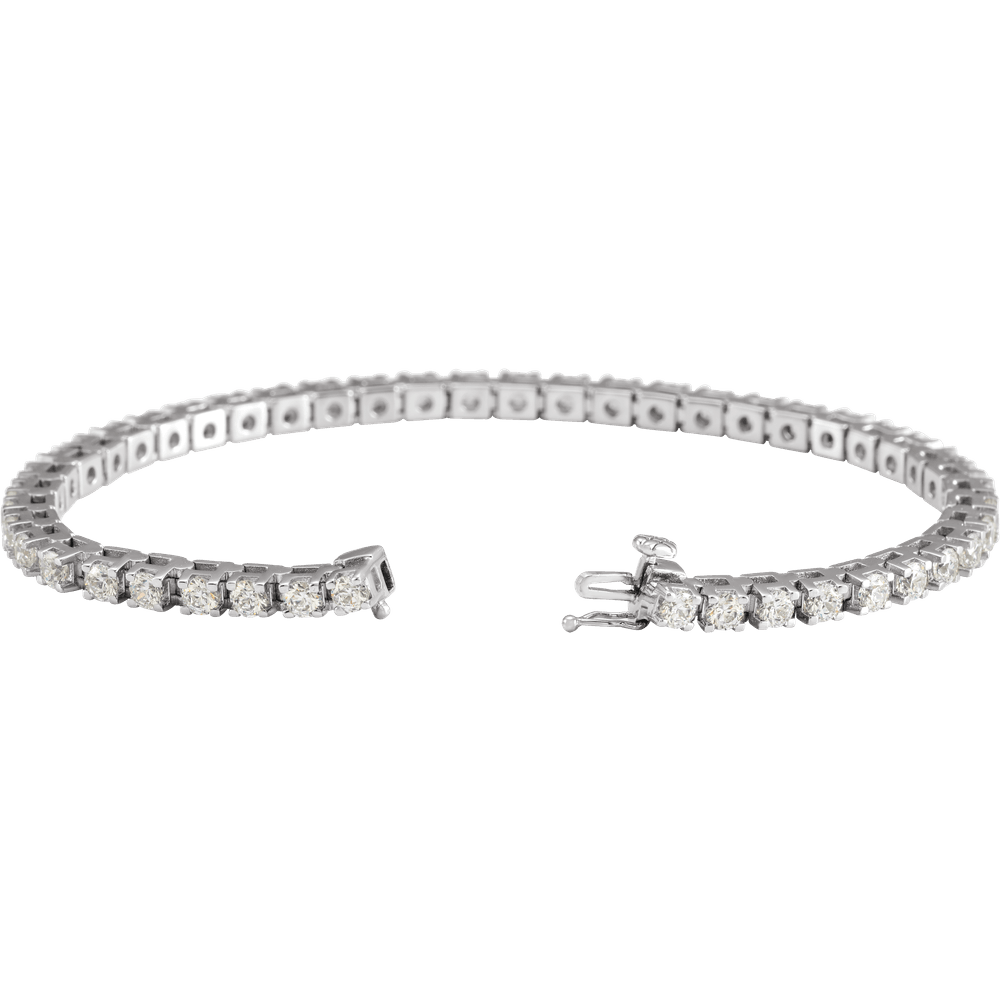 Melden 14k White Gold Tennis Bracelet 5ct Total Diamond