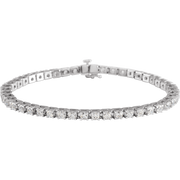 Melden 14k White Gold Tennis Bracelet 5ct Total Diamond