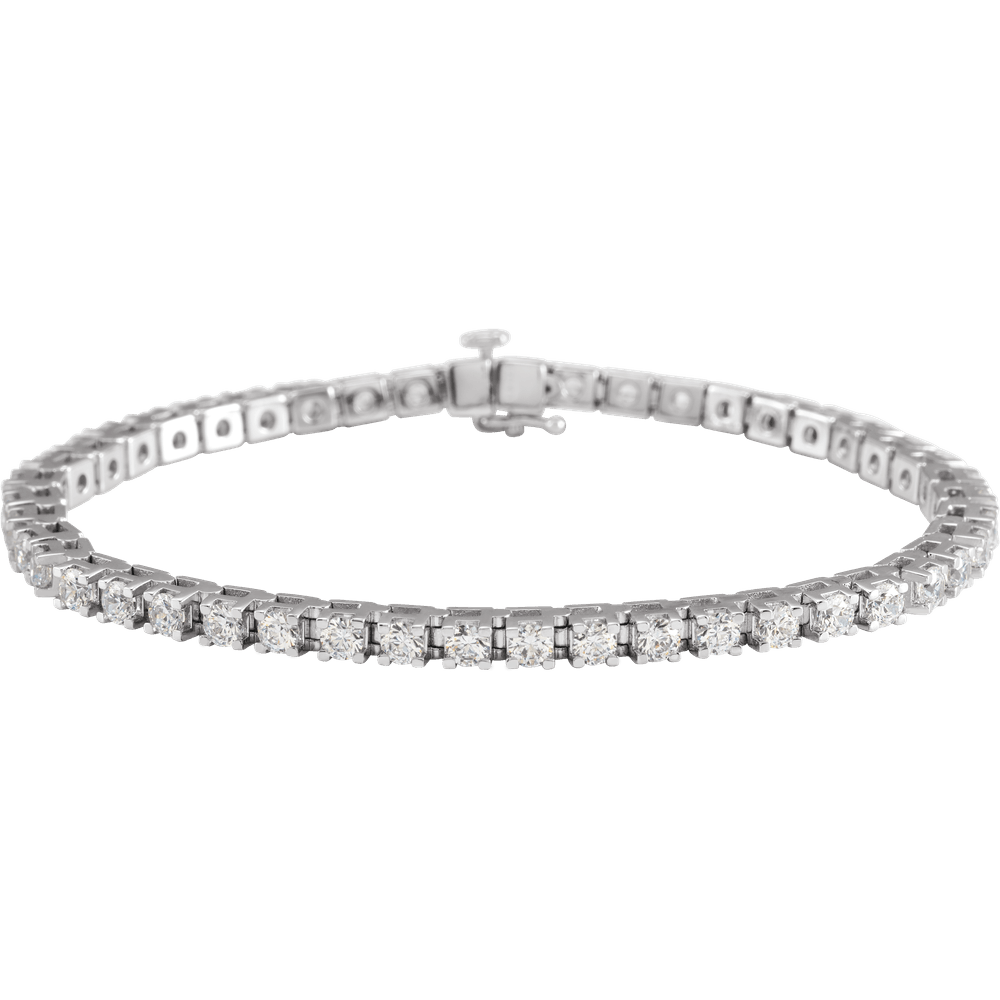 Melden 14k White Gold Tennis Bracelet 5ct Total Diamond