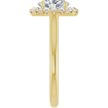 Melden Sam 18k Gold Oval halo Diamond Ring 4.32ct Total - view 4