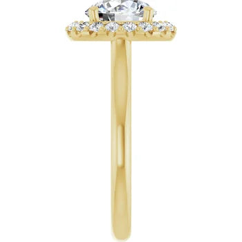 Melden Sam 18k Gold Round halo Diamond Ring 4.32ct Total - view 5