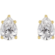 Melden Pam pear lab-grown diamond stud earrings in Gold