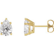 Melden Pam pear lab-grown diamond stud earrings in Gold