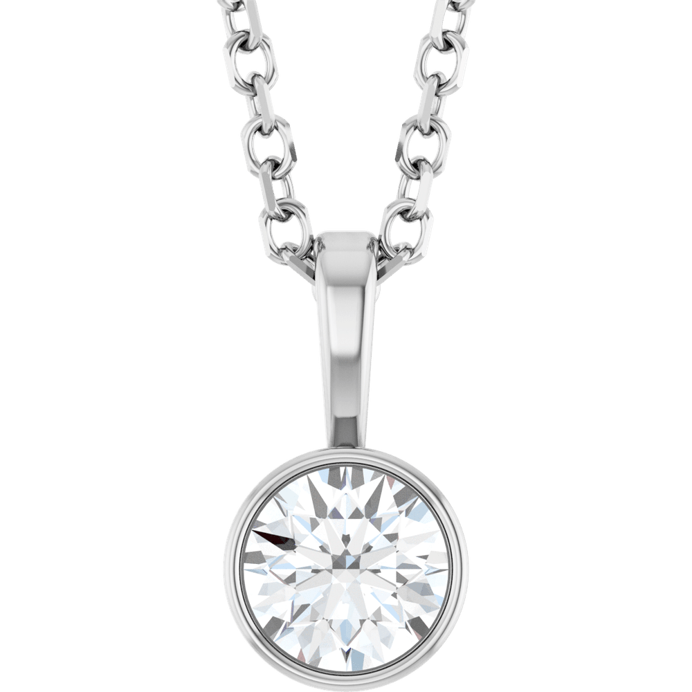Melden Megan White Gold Diamond Necklace & Pendant