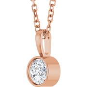 Melden Megan diamond pendant in 14K Rose Gold