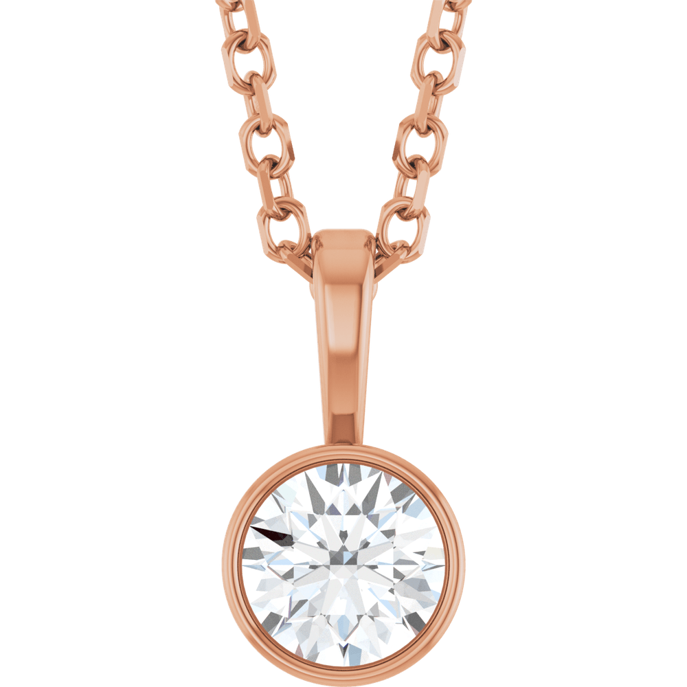 Melden Megan diamond necklace in 14K Rose Gold