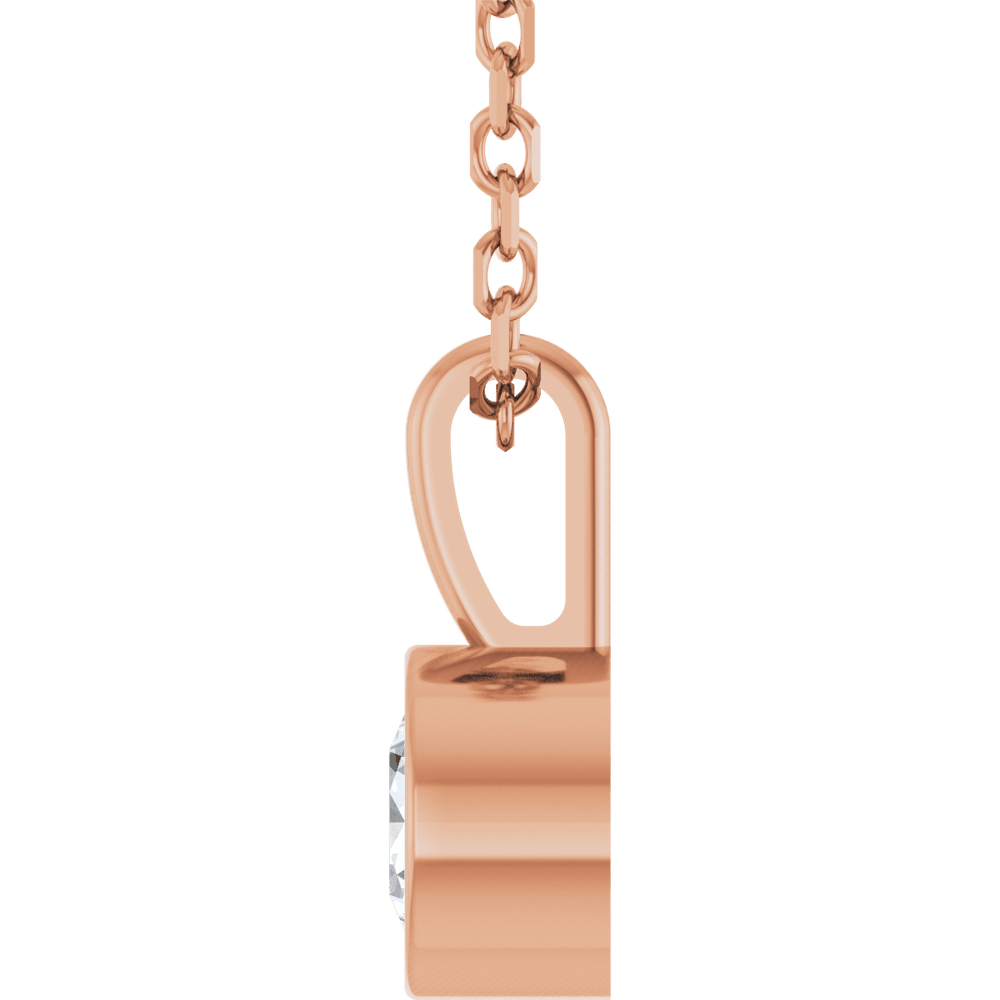 Melden Megan diamond necklace in 14K Rose Gold