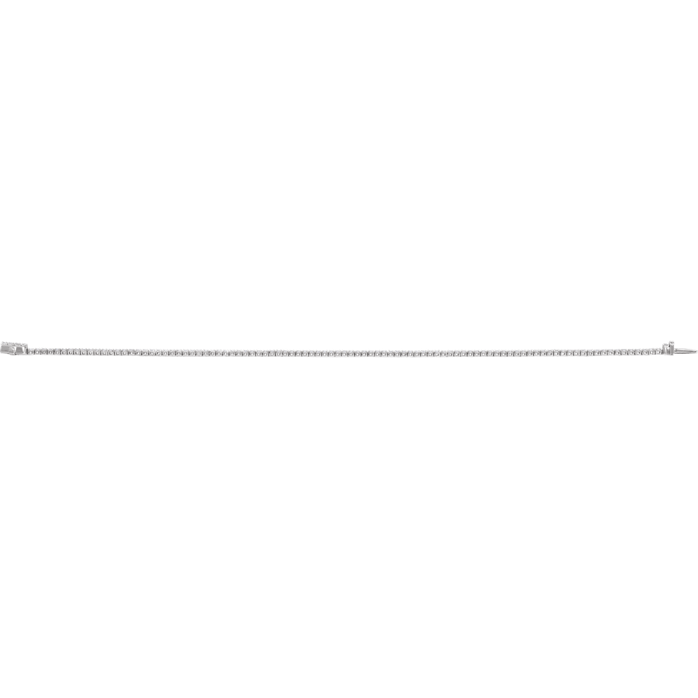 Melden 14k White Gold Line Tennis Bracelet 1ct Total Diamond