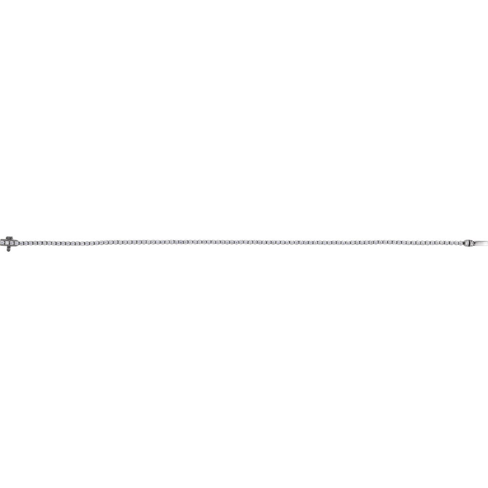 Melden 14k White Gold Line Tennis Bracelet 1ct Total Diamond
