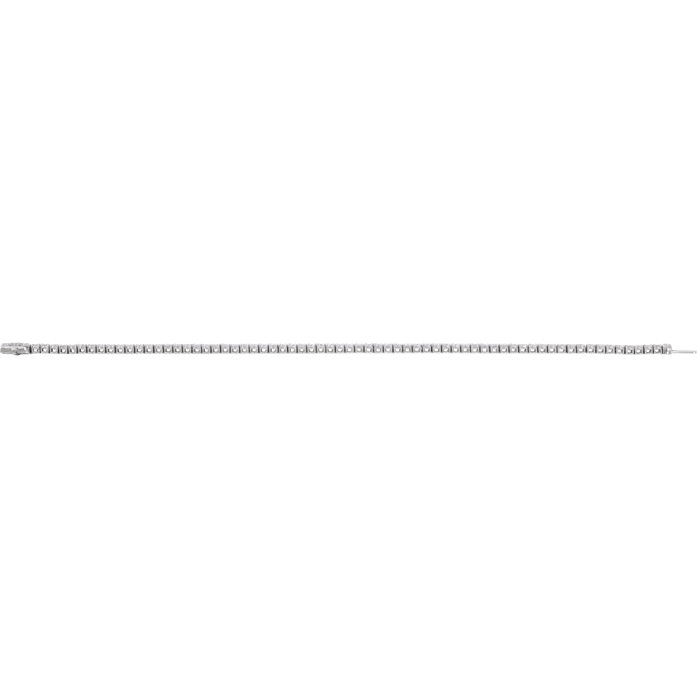 Melden 14k White Gold Line Tennis Bracelet 3ct Total Diamond