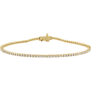 Melden 14k Gold Line Tennis Bracelet 1ct Total Diamond