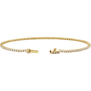 Melden 14k Gold Line Tennis Bracelet 1ct Total Diamond