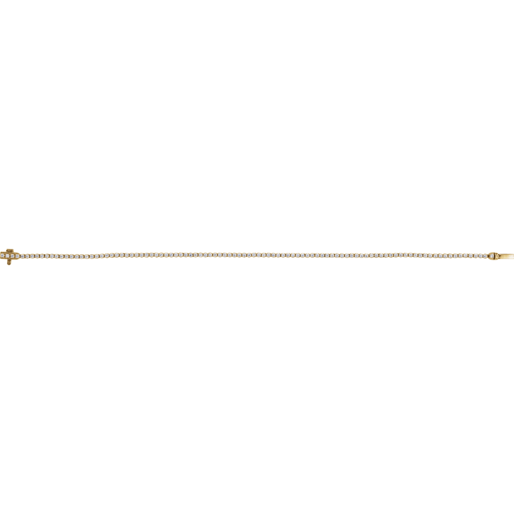 Melden 14k Gold Line Tennis Bracelet 1ct Total Diamond