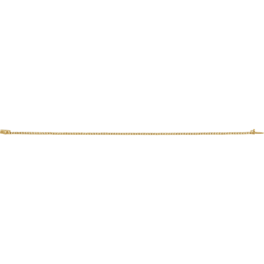 Melden 14k Gold Line Tennis Bracelet 1ct Total Diamond