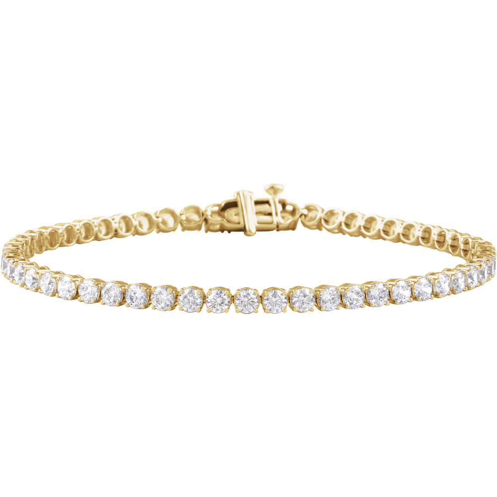 Melden 14k Gold Line Tennis Bracelet 5ct Total Diamond