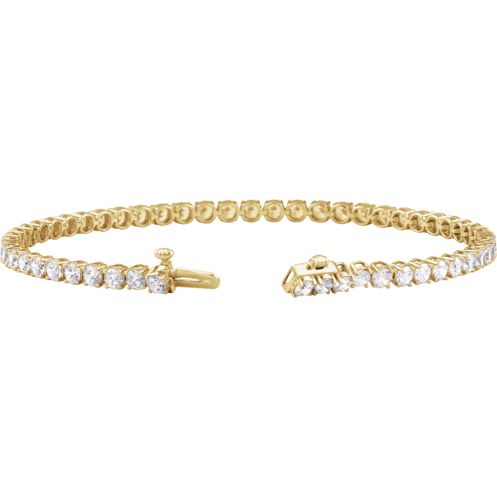 Melden 14k Gold Line Tennis Bracelet 5ct Total Diamond
