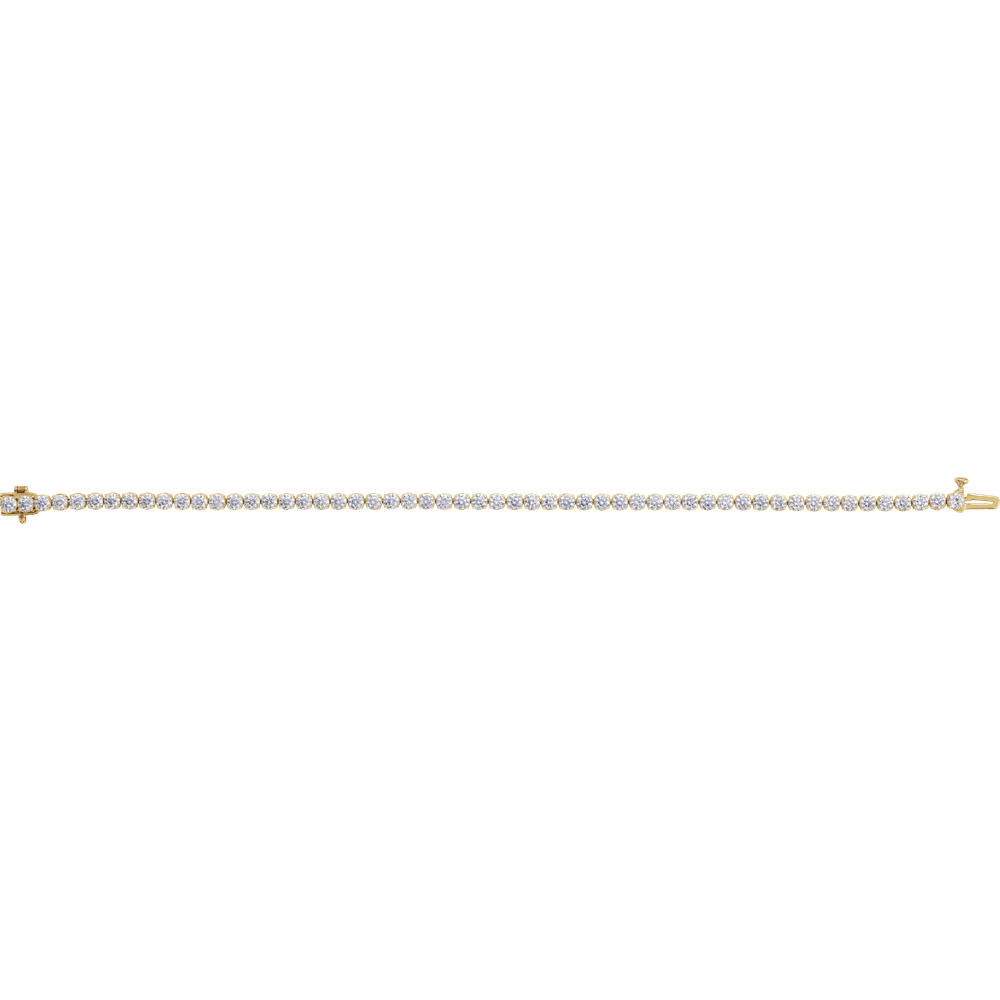 Melden 14k Gold Line Tennis Bracelet 5ct Total Diamond