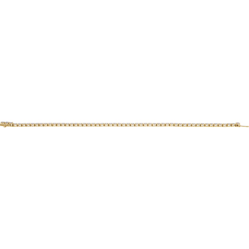 Melden 14k Gold Line Tennis Bracelet 5ct Total Diamond