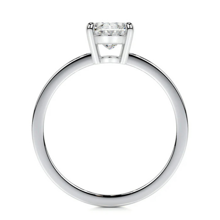 Melden Joy 10k Gold Ring Oval Diamond Center Stone 2.16ct Total Diamond