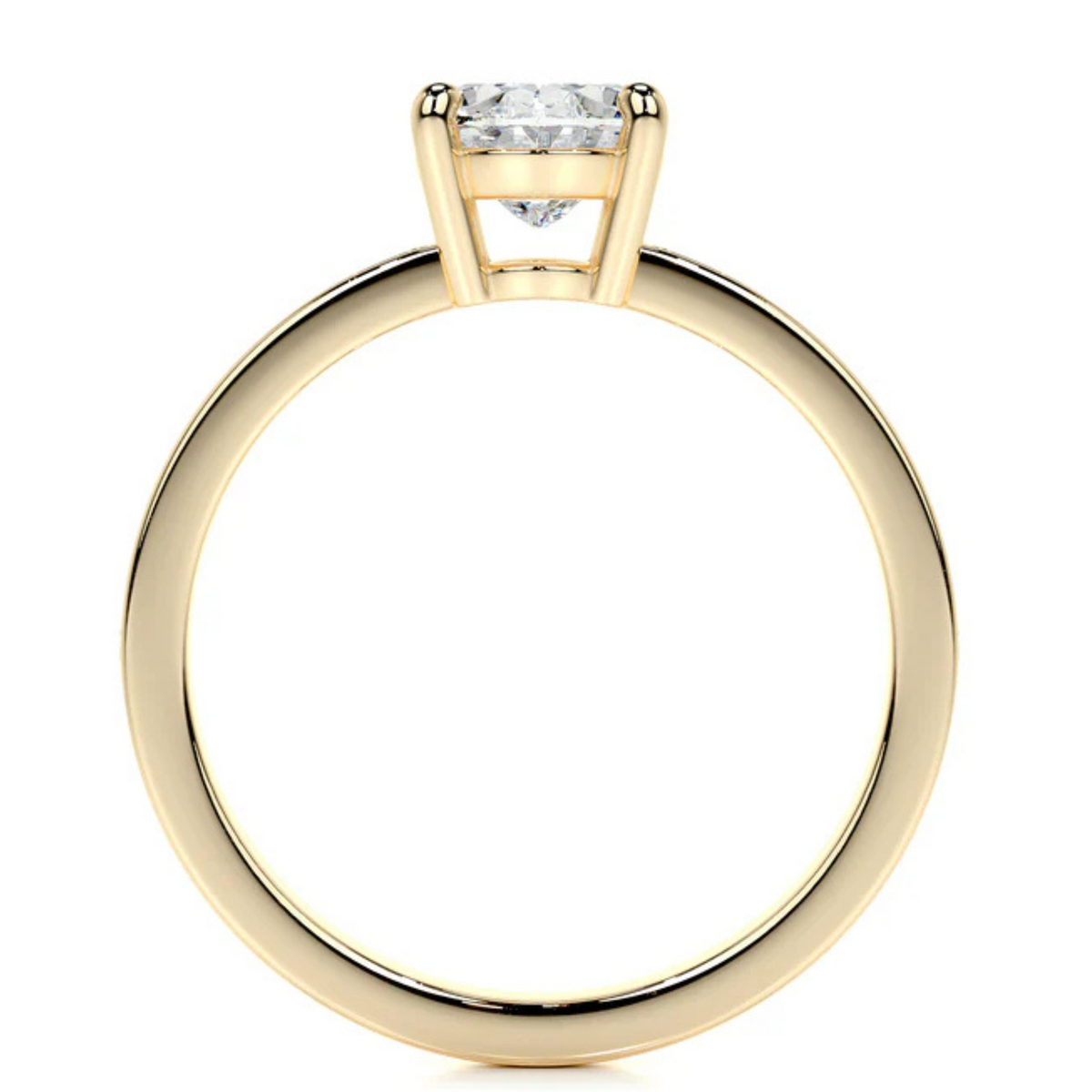 Melden Joy 14k Gold Ring Oval Diamond Center Stone 2.16ct Total Diamond