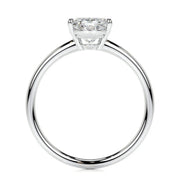 Melden Lisa 14k White Gold Ring Solitaire Center Stone 2.00ct Oval Diamond